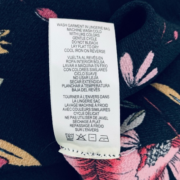 Simply Noelle Black Floral Print Swimsuit Cover - Picture 6 of 6